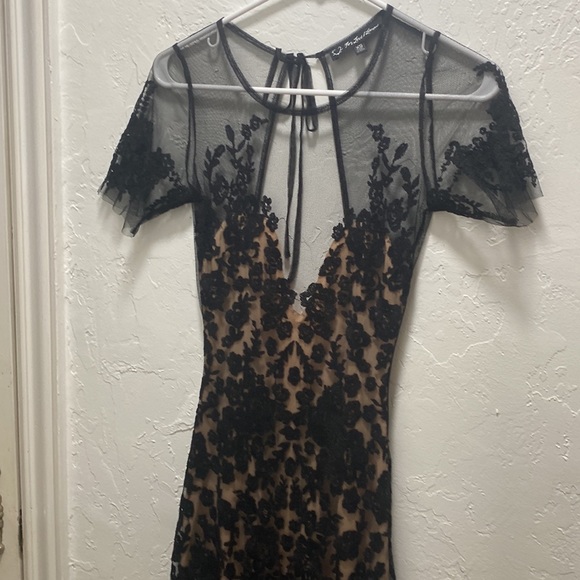 Black Cocktail Dress - Picture 2 of 6